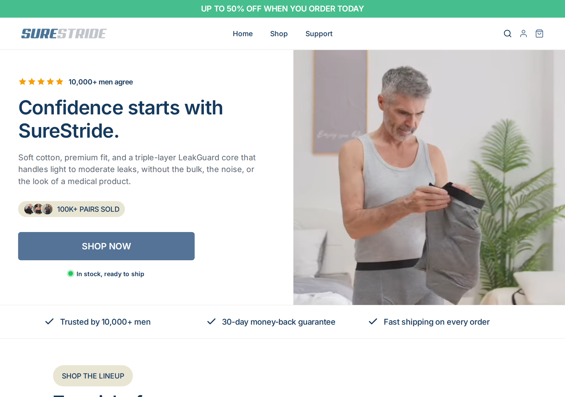 SureStride storefront